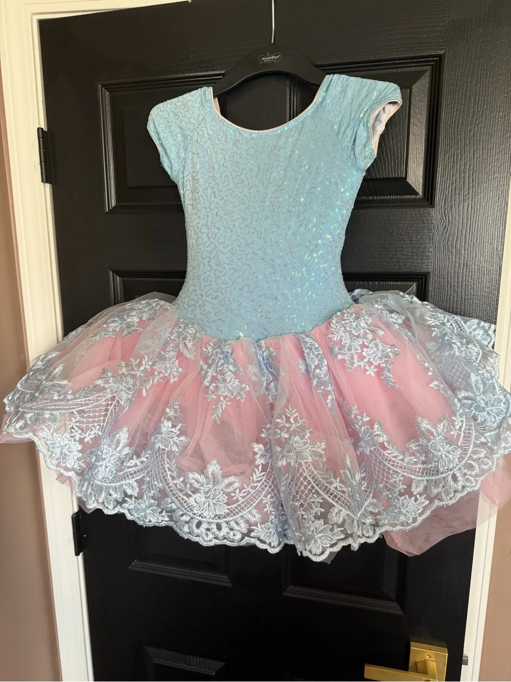 Revolution Blue and Pink Lace Tulle Ballet Tutu Dress